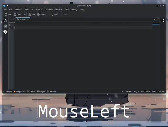 Demo video showing how the plasma keyboard diacritics feature works