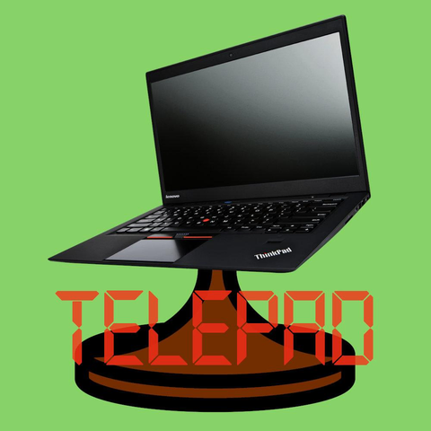 Das Cover der Episode, welches eine Parodie des Covers des Teleprost-Podcasts ist. Es zeigt einen grünen Hintergrund und den Standfuß eines Mikrofons, auf dem ThinkPad angebracht ist. Darunter rote Schrift im Stil einer LCD-Segmentanzeige: "TelePad"