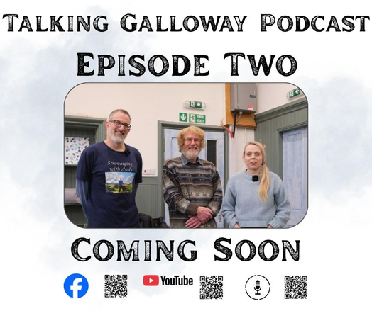 TALKING GALLOWAY PODCAST
EPISODE TWO
Image of myself and my co-host Andy Kaye with Bob Peace,  former Police Man, Scout Master and Mountain Rescue Team member. 

COMING SOON

