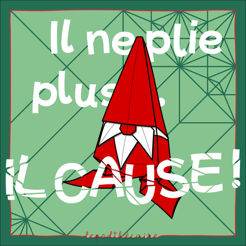 le visuel de l'épisode du podcast, avec un dessin du lutin