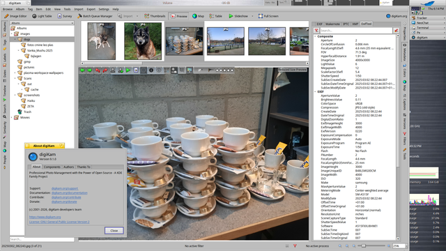 digeKam 9.1.0 running on Haiku (64bit only).