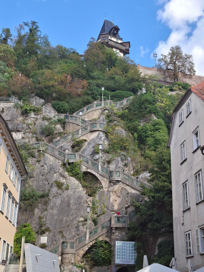 Looooong stairs ro reach the tower